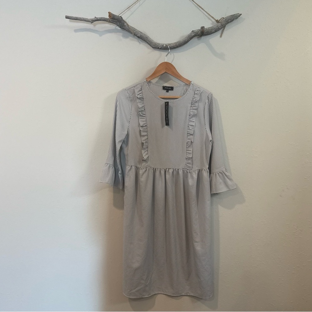 Roolee Mom On Cloud 9 Striped Ruffle Dress — image 6 of 8